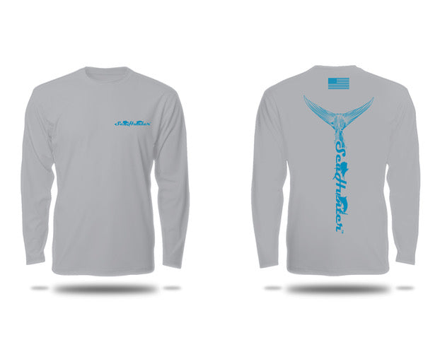 Grey Tuna Tail Drifit Long Sleeve