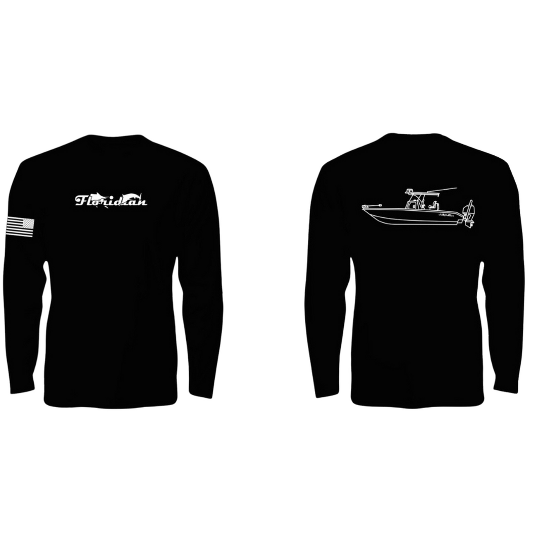 Floridian Black Drifit Long Sleeve